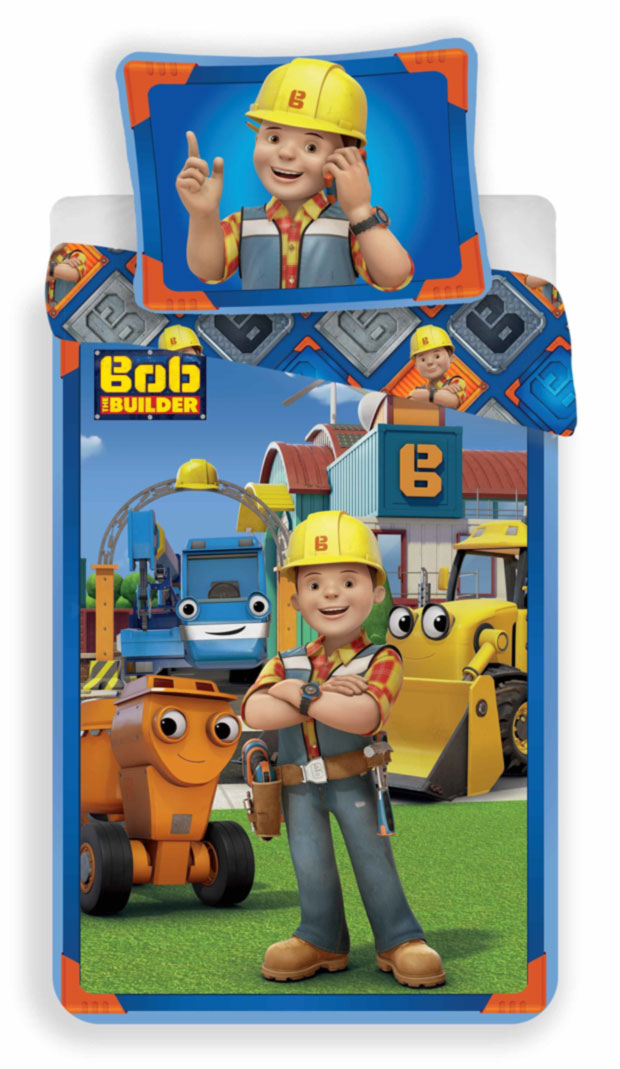 Detské obliečky Bob staviteľ 02 140x200 70x90 cm