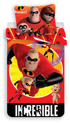 Detské obliečky Incredibles - Rodinka Úžasných 140x200 70x90 cm