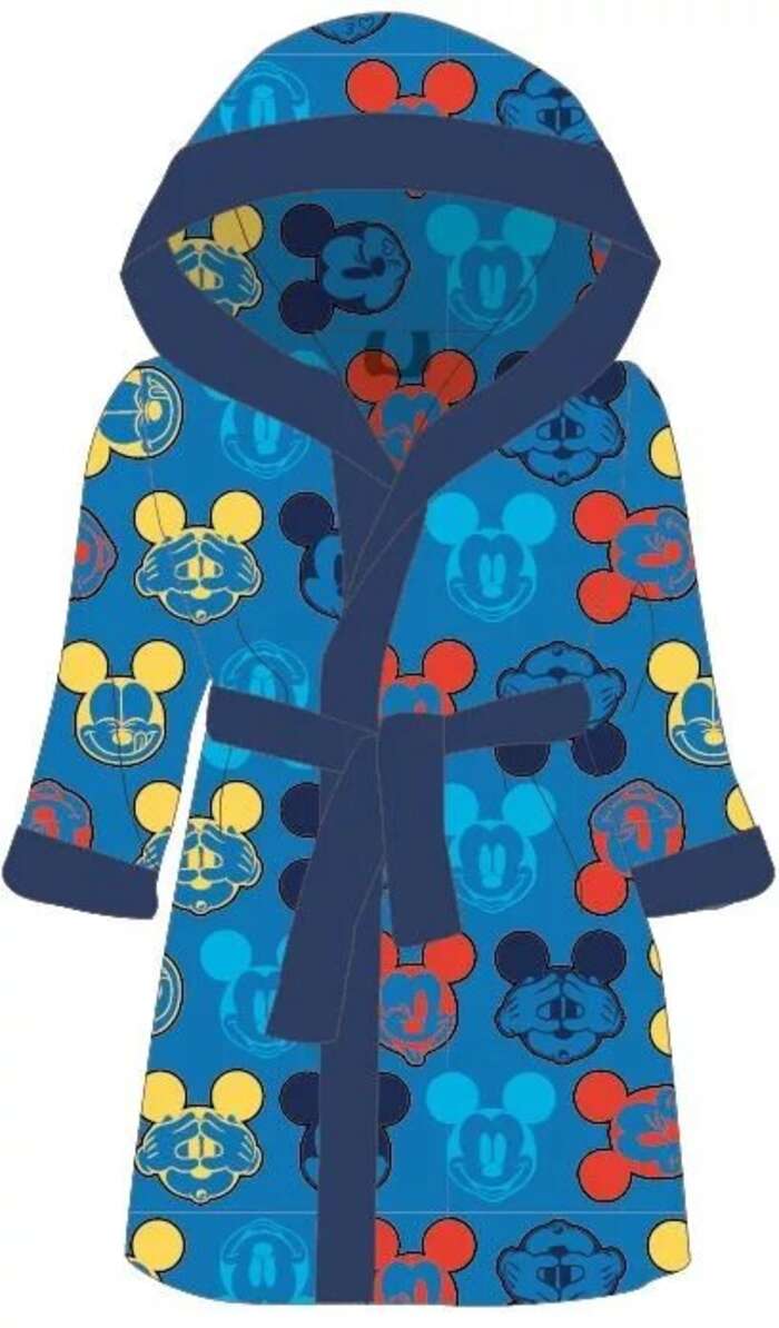 Detský župan s kapucňou Mickey Mouse 01 veľkosť 122/128