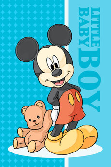 Froté Uterák Mickey Mouse Baby 40x60 cm