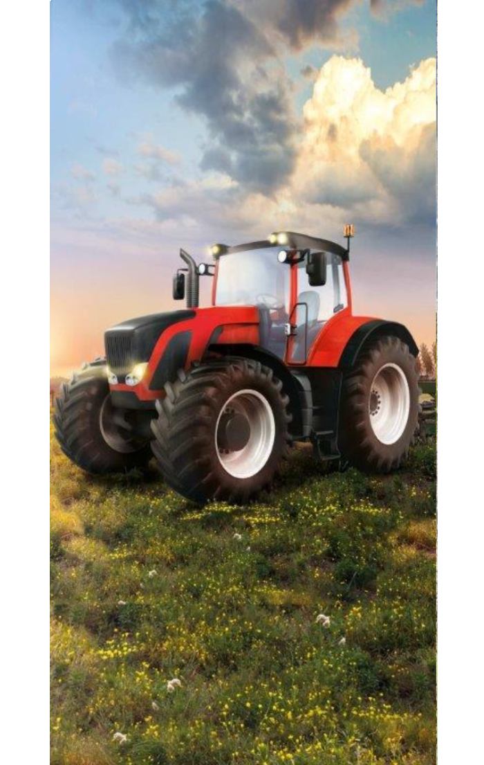 Froté osuška s traktorom 04 70x140