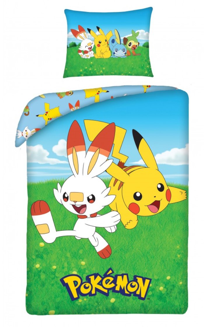 Detské obliečky Pokémon Pikachu 06 140x200 70x90 cm