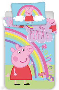 Obliečky do postieľky Prasiatko Pepa - Peppa Pig 02 100x135 40x60 cm