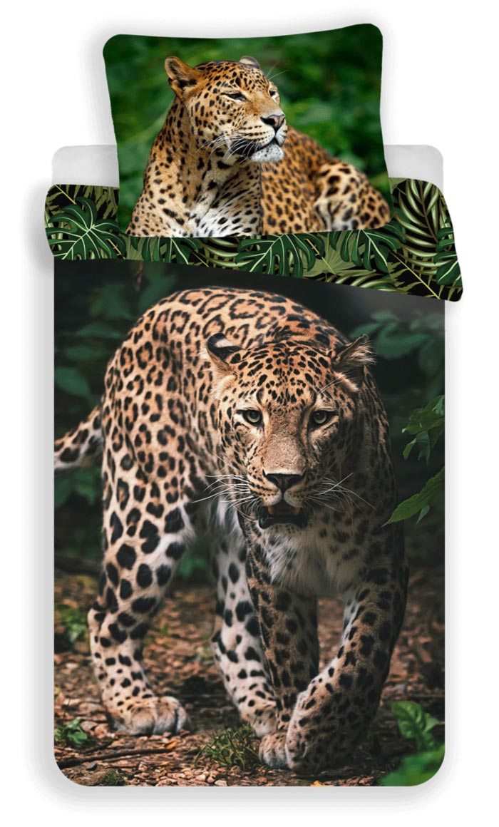 Obliečky s leopardom 01 140x200 70x90 cm