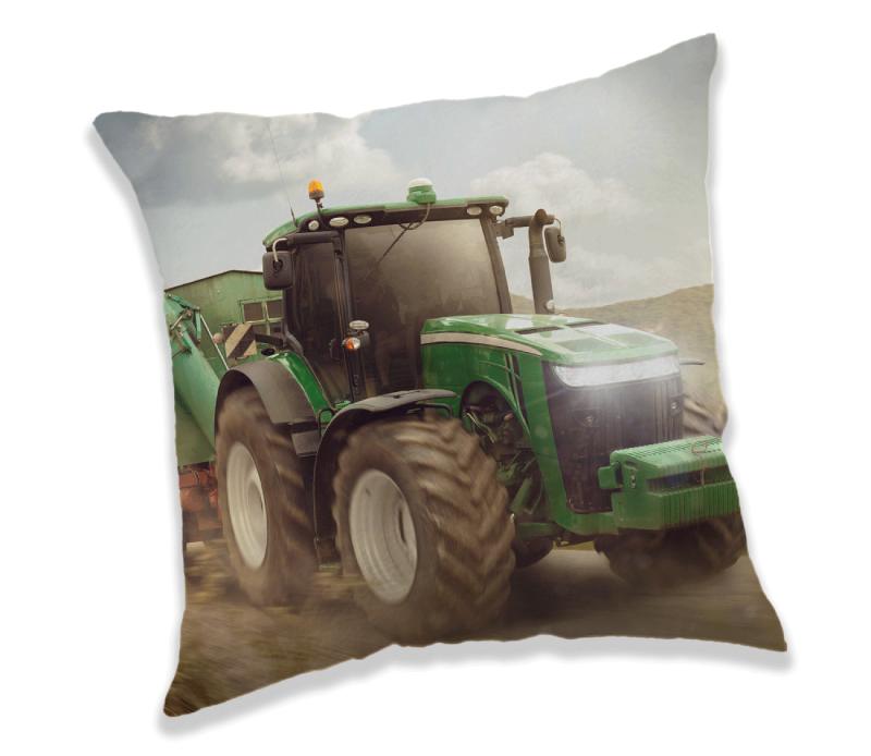 Vankúš so zeleným traktorom 01 40x40 cm